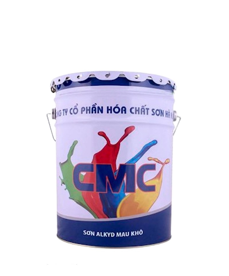 Sơn Phủ Alkyd MAU KHÔ CMC - Màu Ghi - Thùng 20Kg