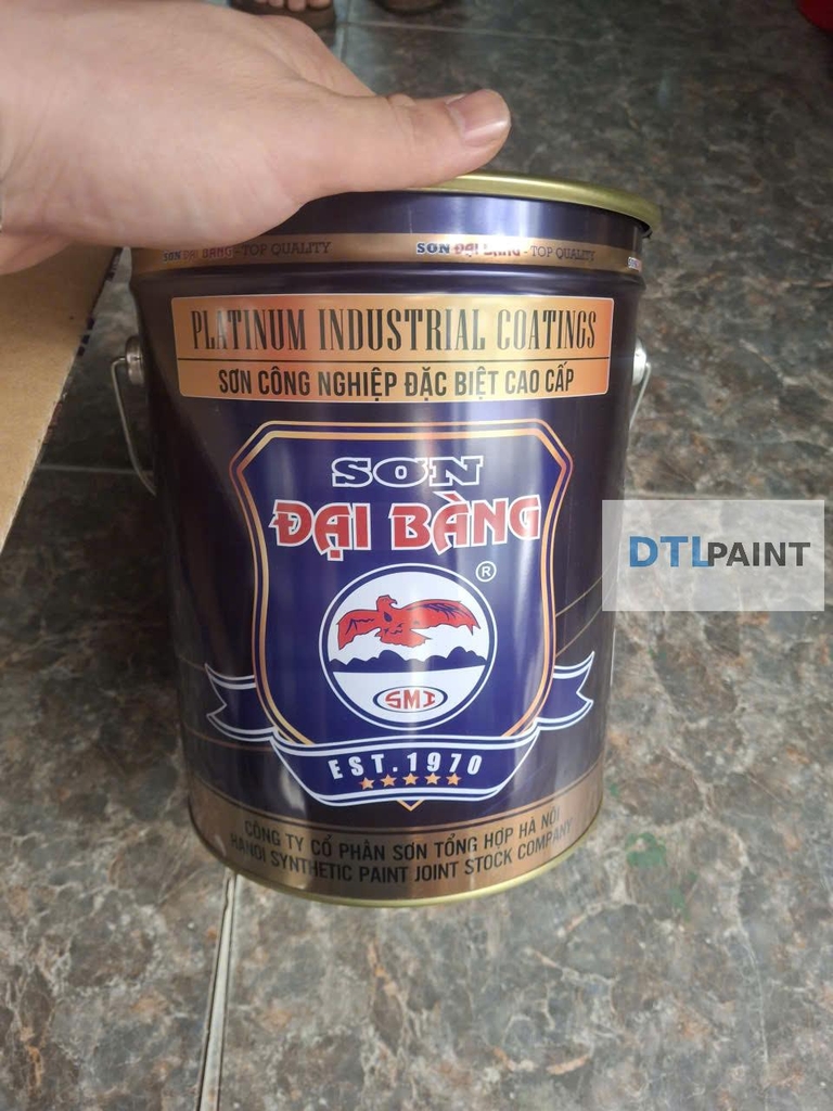 Sơn Phủ Alkyd Đại Bàng Màu Ghi G-01 5Kg – Sơn Hoàn Thiện Bảo Vệ Kết Cấu Thép