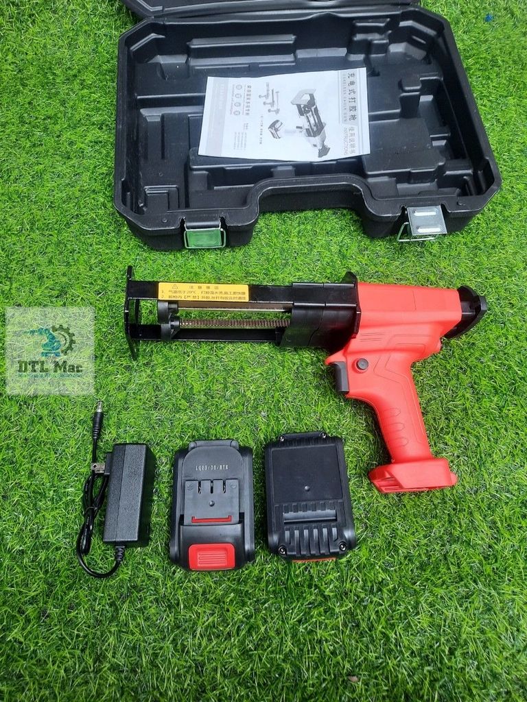 Súng Cầm Tay Điện Bắn Keo SAVETO + 2 Pin Lithium 16.8V (4000mmAh)