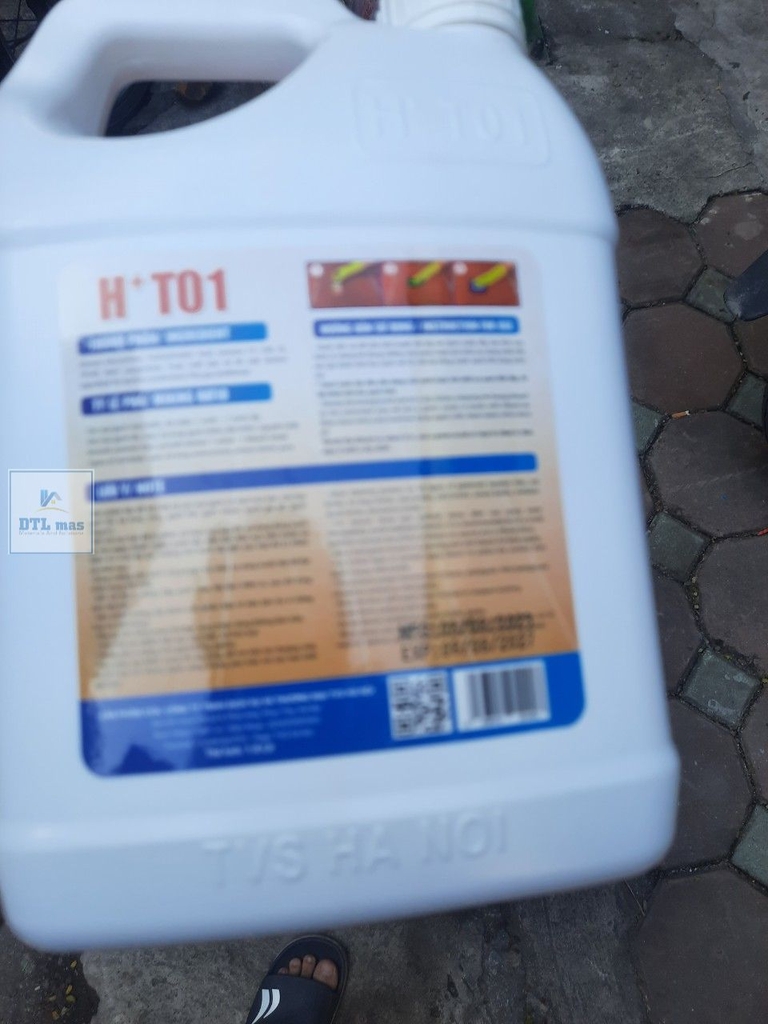 Nước tẩy xi măng HT01 can 1.8 Lít, tẩy ron gạch loại mạnh nhất tặng pad ...