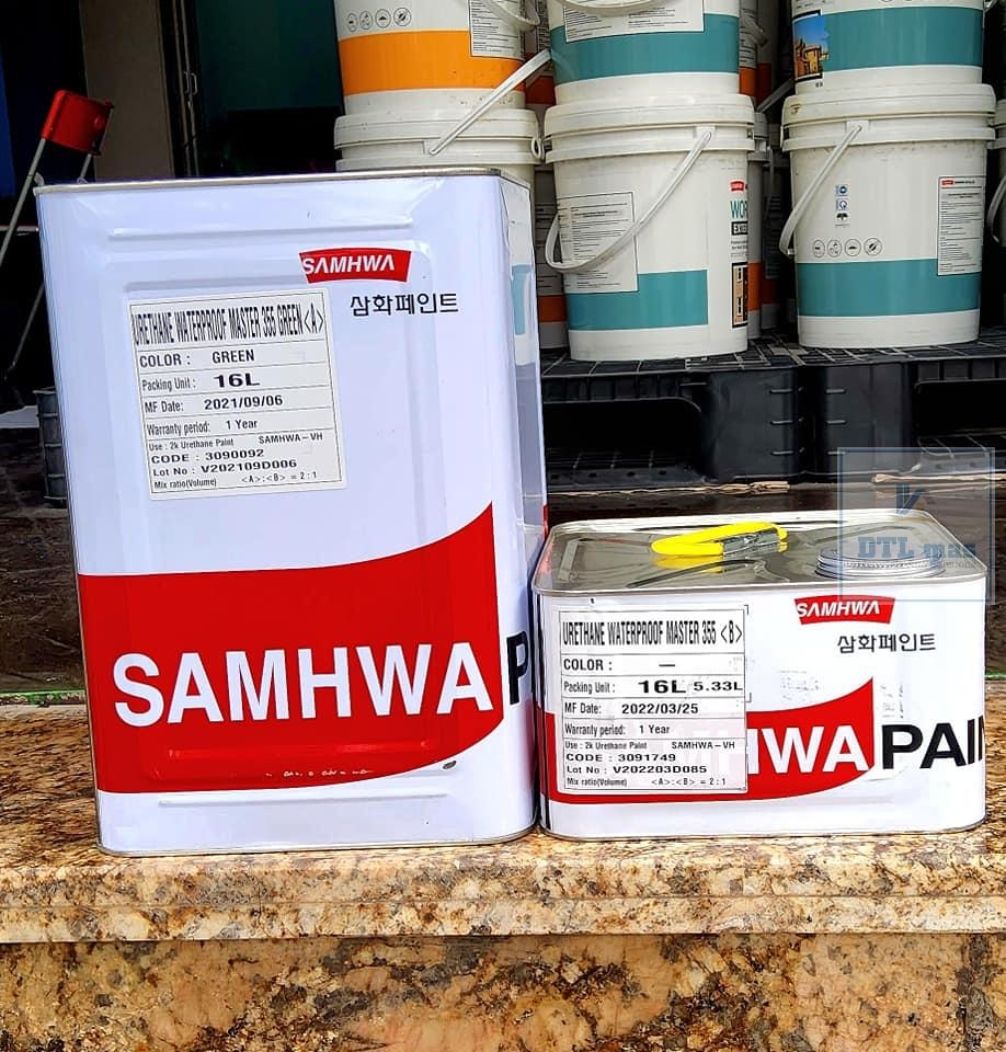 Urethane Waterproof Master 355 - Bộ 16L - Lớp Phủ Bảo Vệ Chống Thấm Polyurethane, Kháng UV