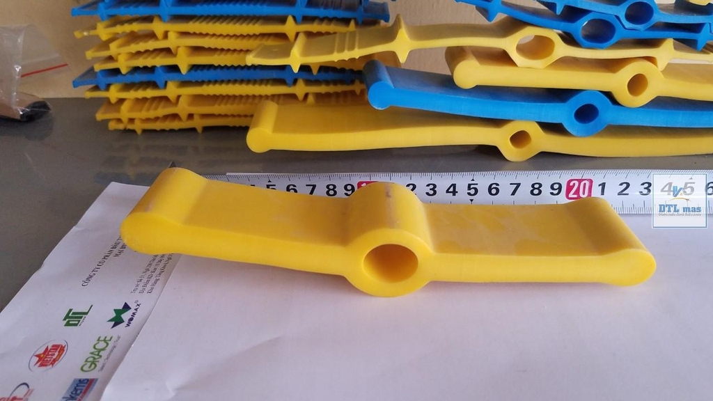 VINSTOPS B200-T1010 - Băng Cản Nước PVC Cho Mạch Ngừng Bê Tông, Tường Vây Barret - Rộng 200mm - Chiều dài theo yêu cầu