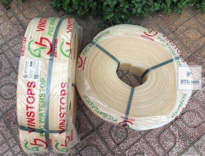 VINSTOPS KN200 - Băng Cản Nước PVC Cho Khe Co Giãn, Mạch Ngừng Bê Tông - Khổ Rộng 200mm