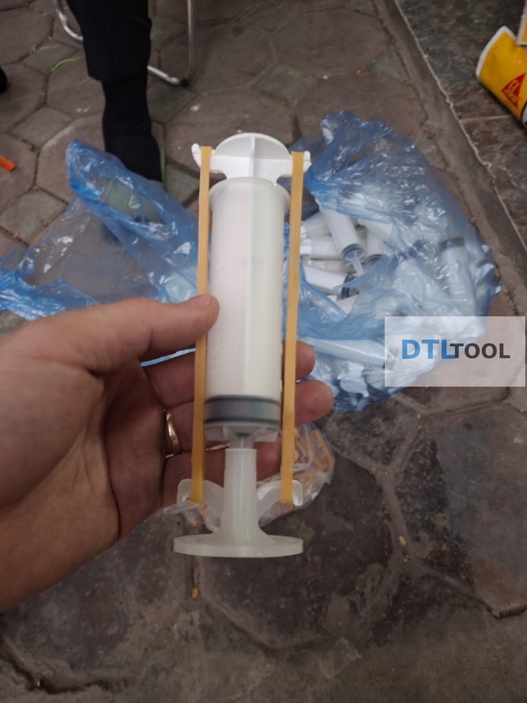 Xy Lanh Bơm Chống Thấm 50ml VDTL | Bơm Keo Epoxy Xử Lý Nứt Bê Tông