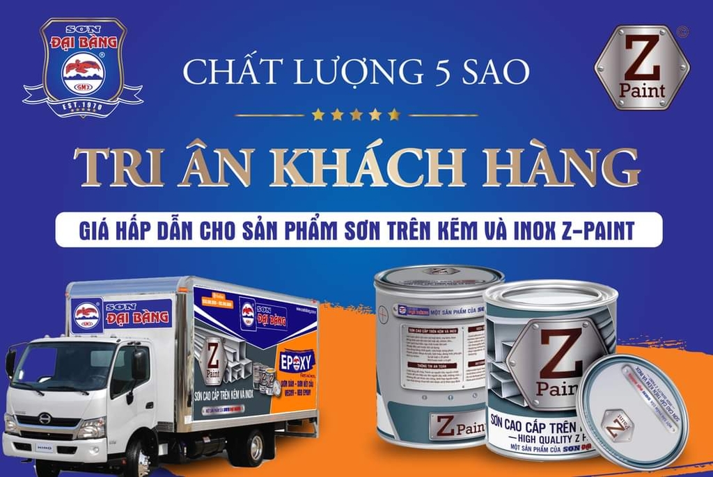 Sơn Z Paint XL-31 5Kg – Sơn Cao Cấp Trên Kẽm Và Inox, Màu Xanh Lam/Xanh Dương