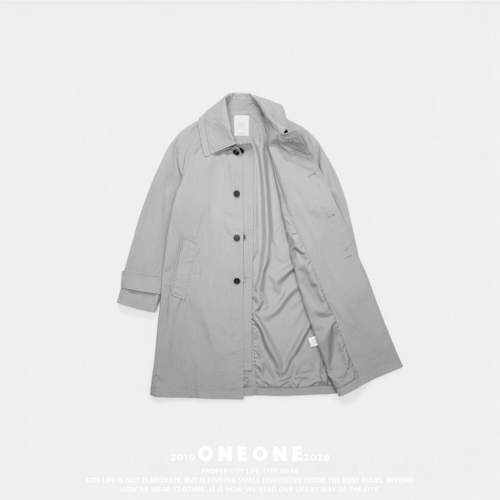 Mixe Coton Belted Trench Coat