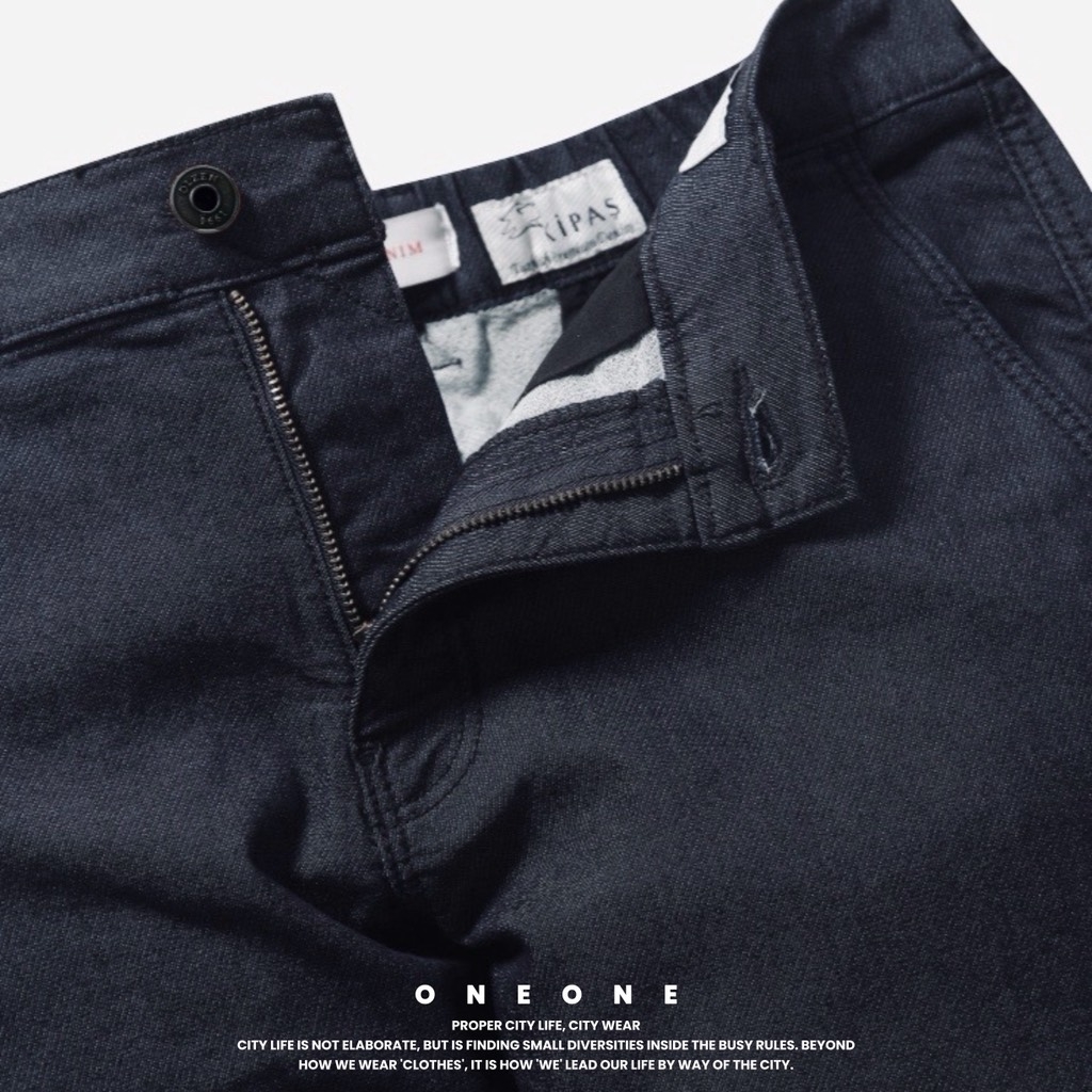 Side Banding Denim Pants