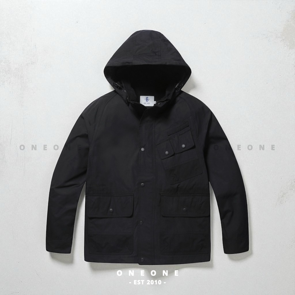 Hooded detachable field jacket S2UAW22201BKX