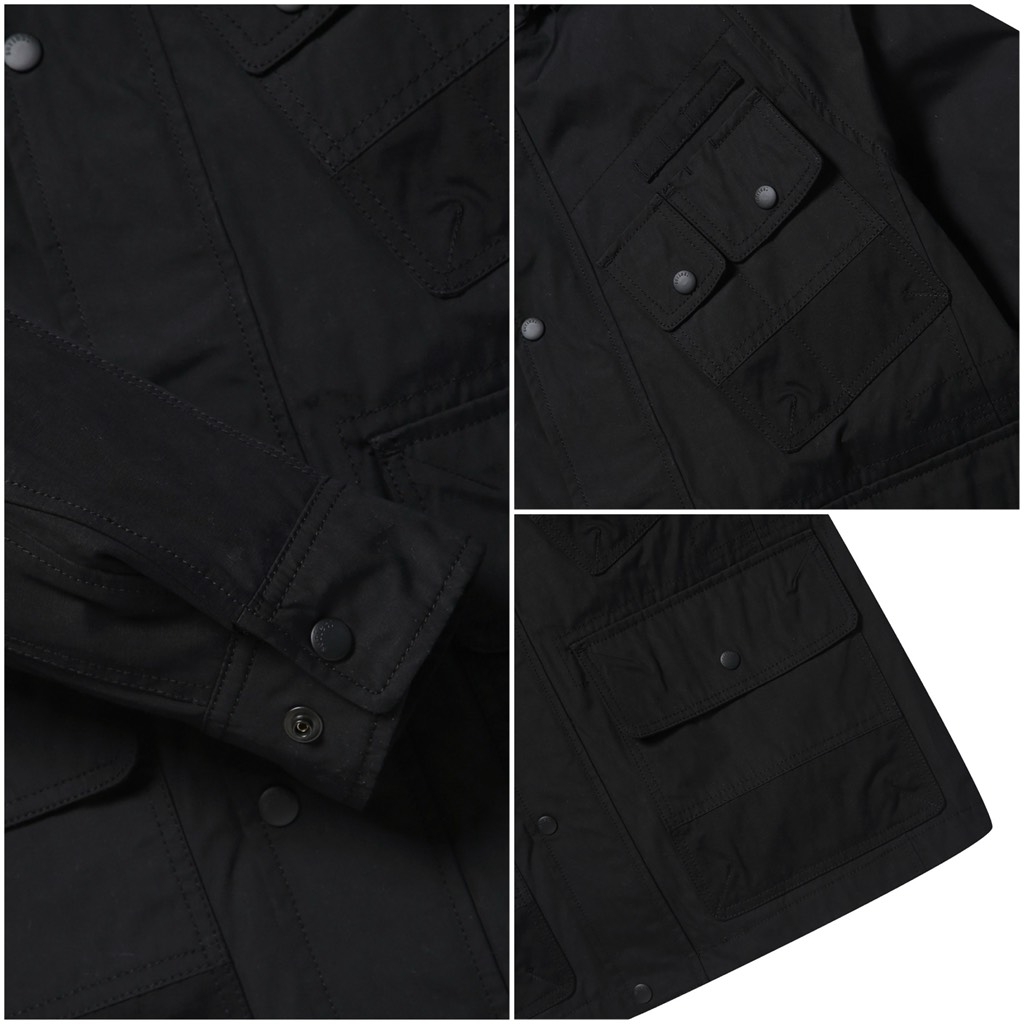Hooded detachable field jacket S2UAW22201BKX