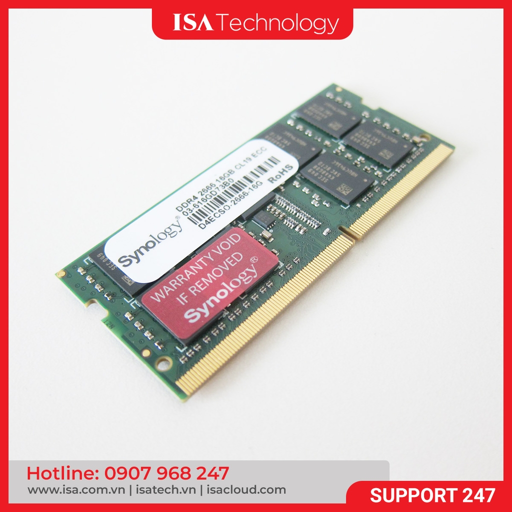 Bộ nhớ Ram Synology D4NESO-2666-4G