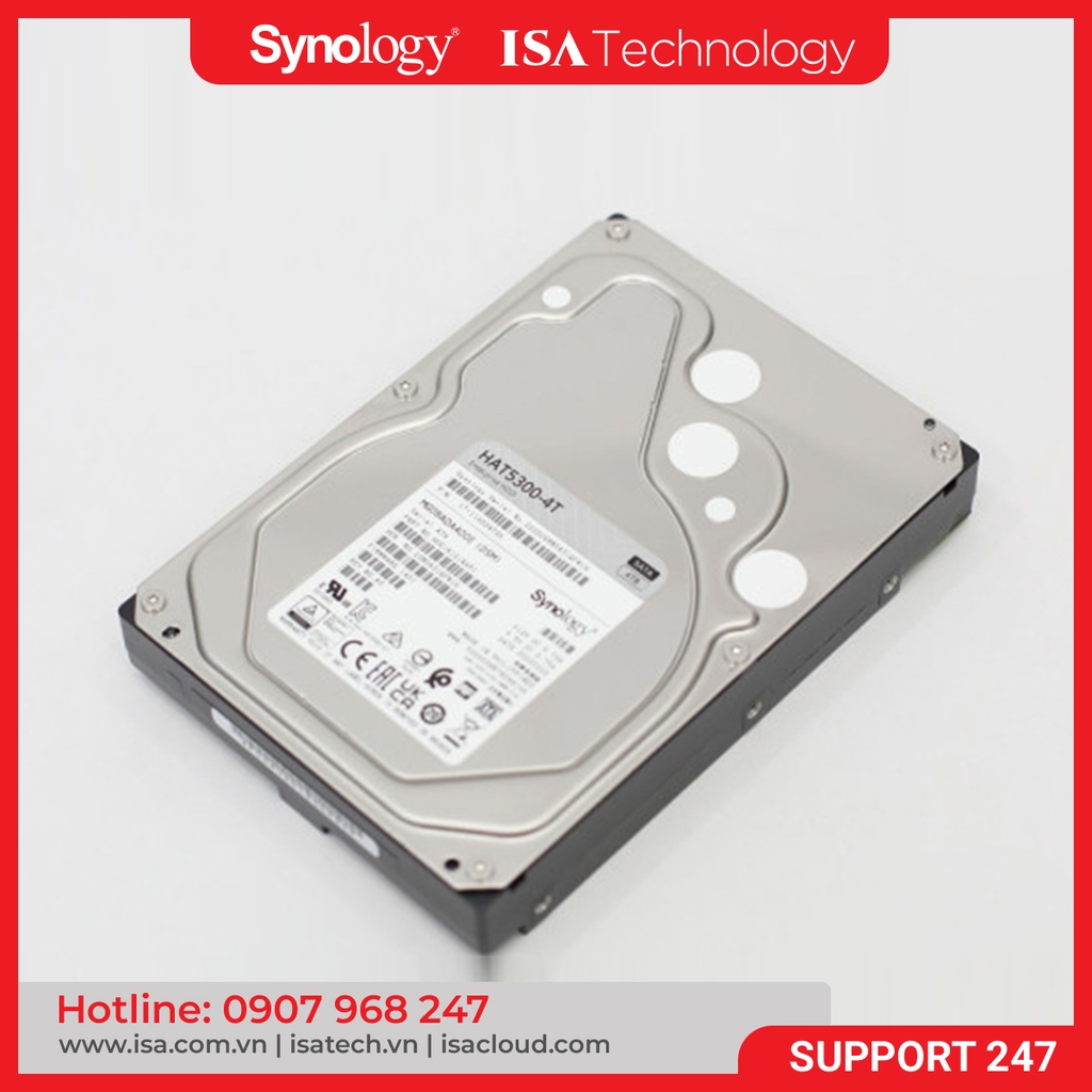 Ổ cứng Synology HAT5310-8TB 3.5” Enterprise-Grade SATA HDD, 5Y WTY_HAT5310-8T