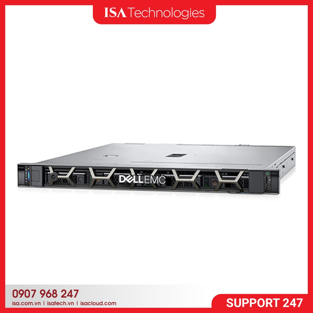 Máy Chủ Dell PowerEdge R250 – 4×3.5″ Cabled/No Perc (E-2334G)