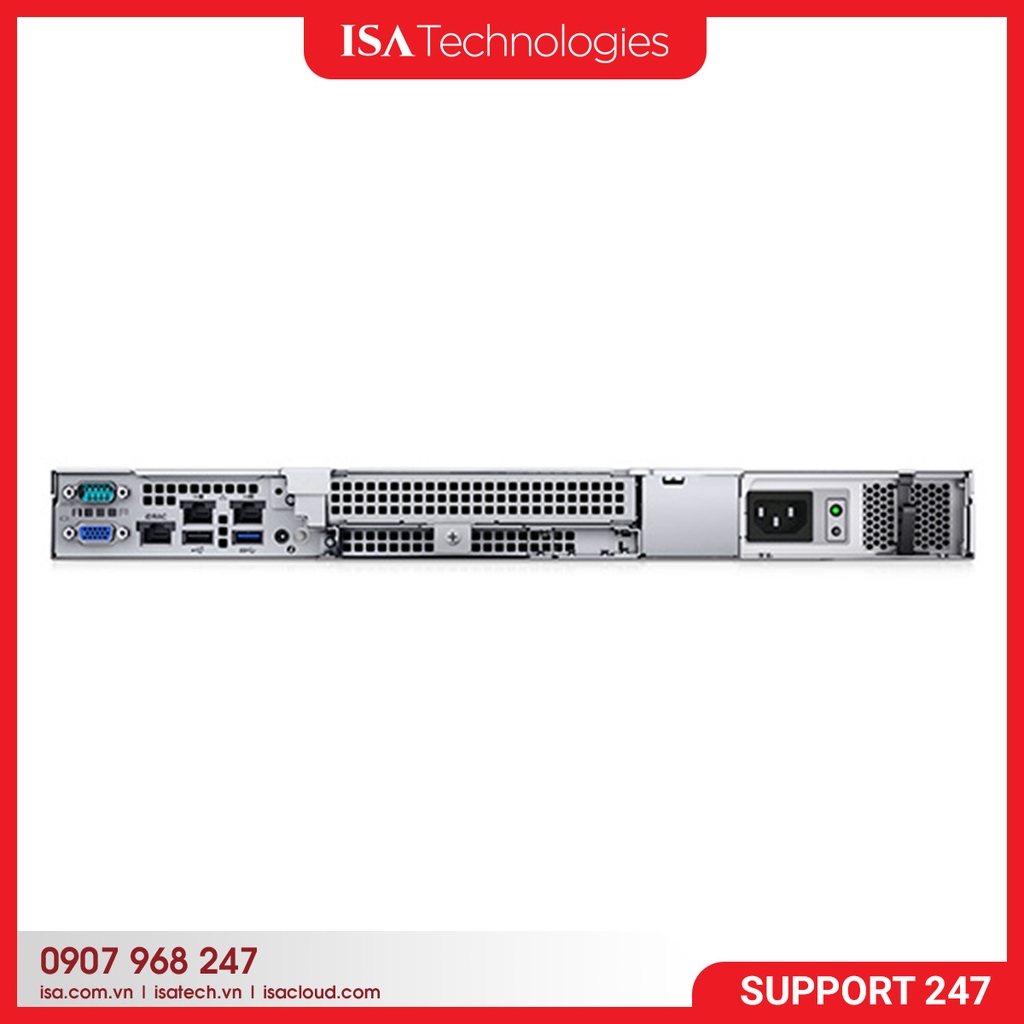Máy Chủ Dell PowerEdge R250 – 4×3.5″ Cabled/No Perc (E-2334G)