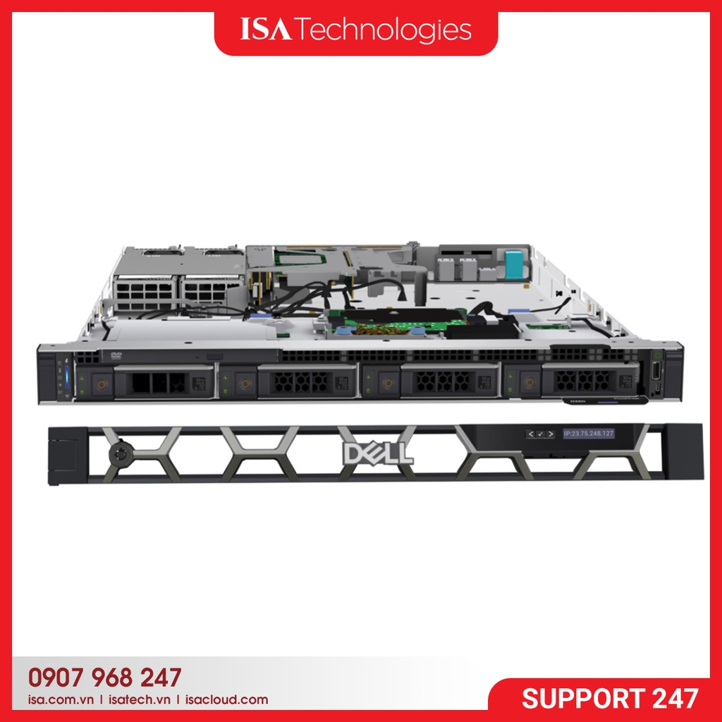 Máy chủ Dell PowerEdge R350 8×2.5″ E-2324G/8Gb/HDD 600GB Rack 1U