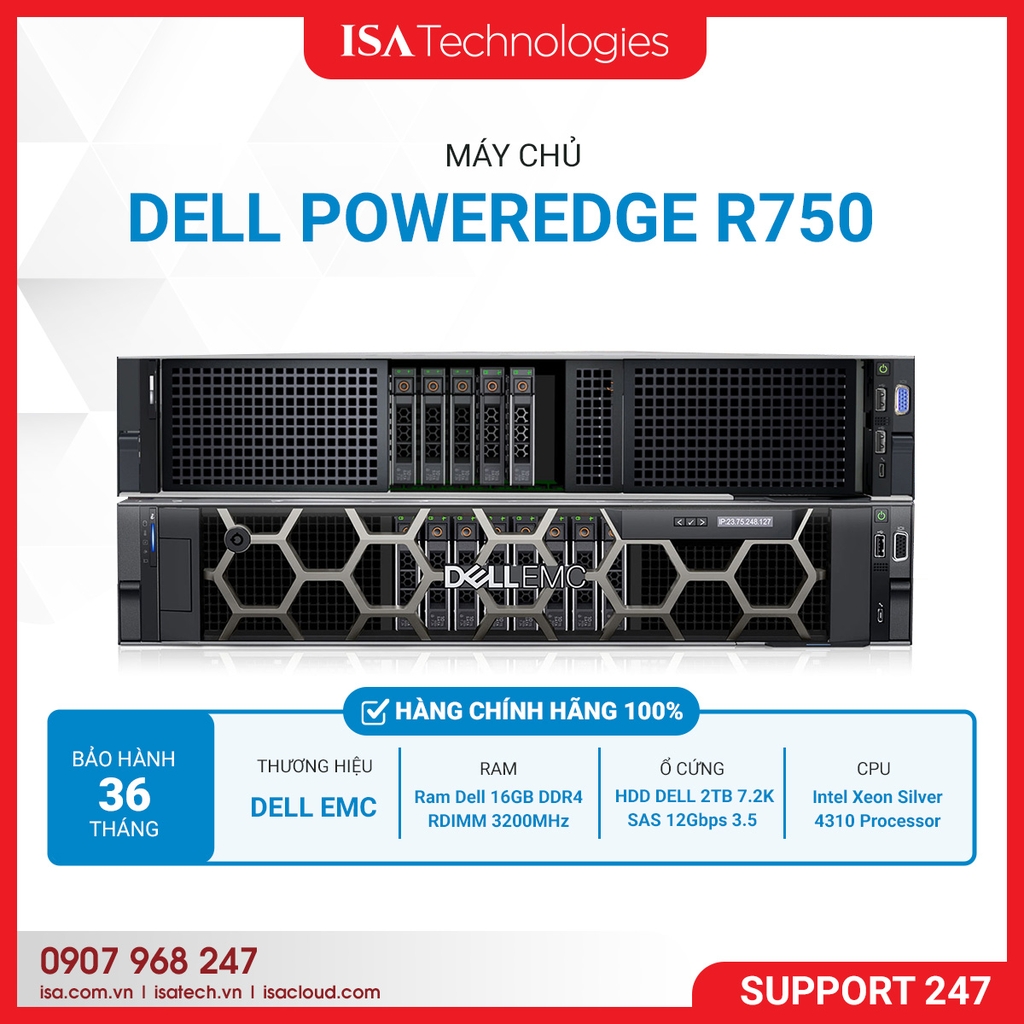 Máy chủ Dell PowerEdge R750