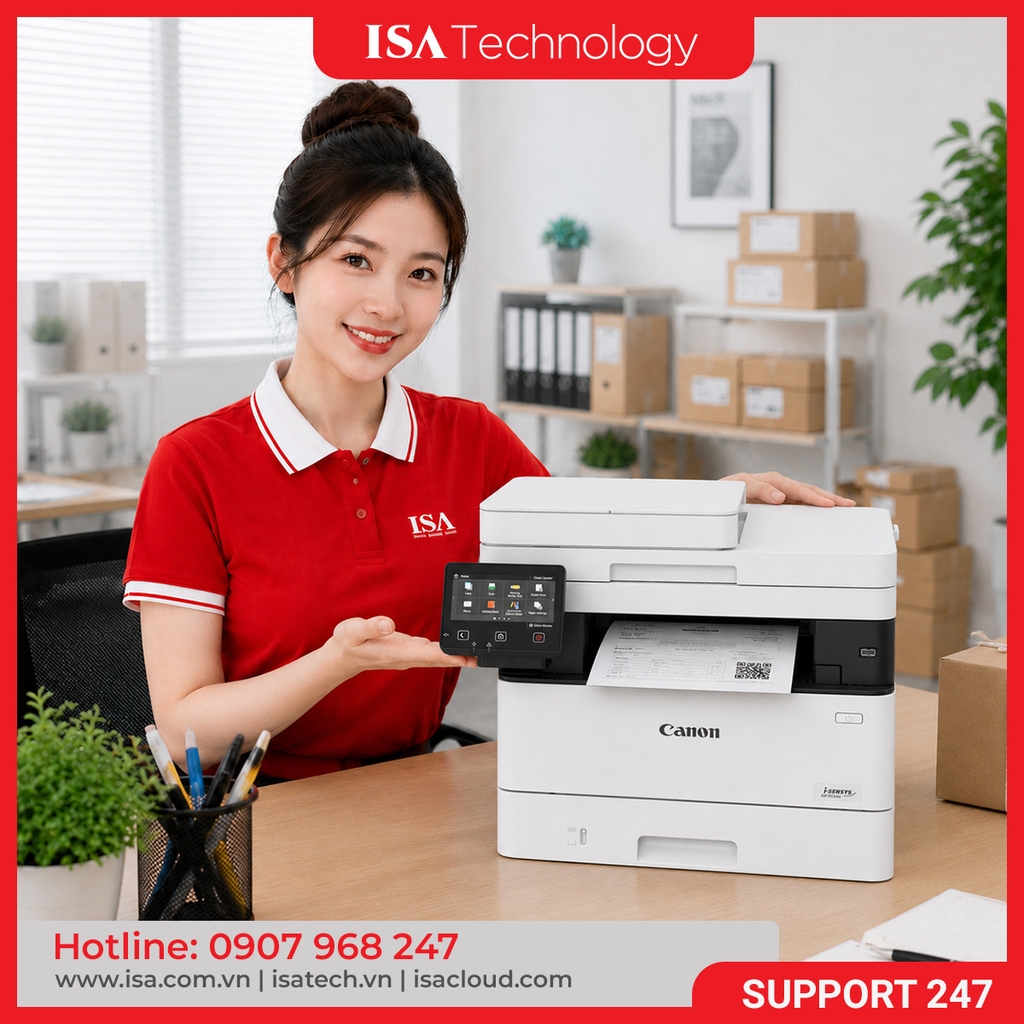 Máy in Canon MF453dw Laser đa chức năng In Scan Copy, Duplex tự động, WiFi, ADF 50 tờ, 4 trang/phút