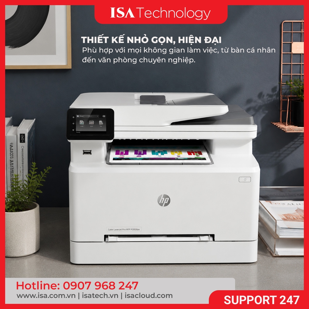 Máy in laser màu HP Color LaserJet Pro M282NW (In| A4| A5| USB| LAN| WIFI)