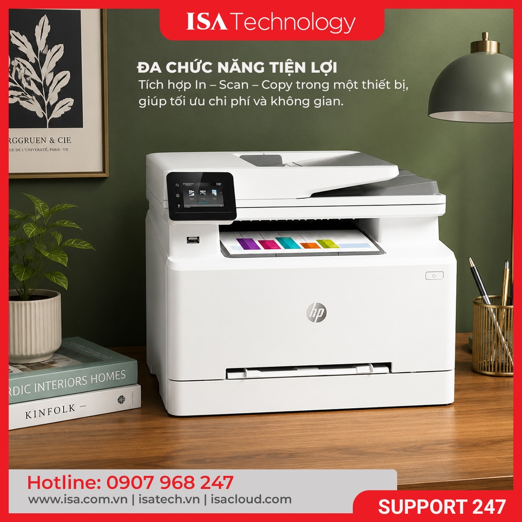Máy in laser màu HP Color LaserJet Pro M282NW (In| A4| A5| USB| LAN| WIFI)