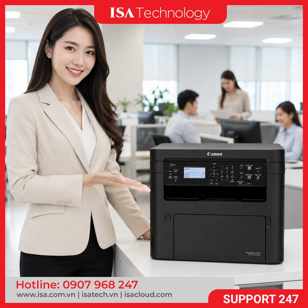 Máy In Laser Đa Chức Năng Canon MF262dw II (In, Scan, Copy, In Đảo Mặt, USB, Wifi, 24ppm)