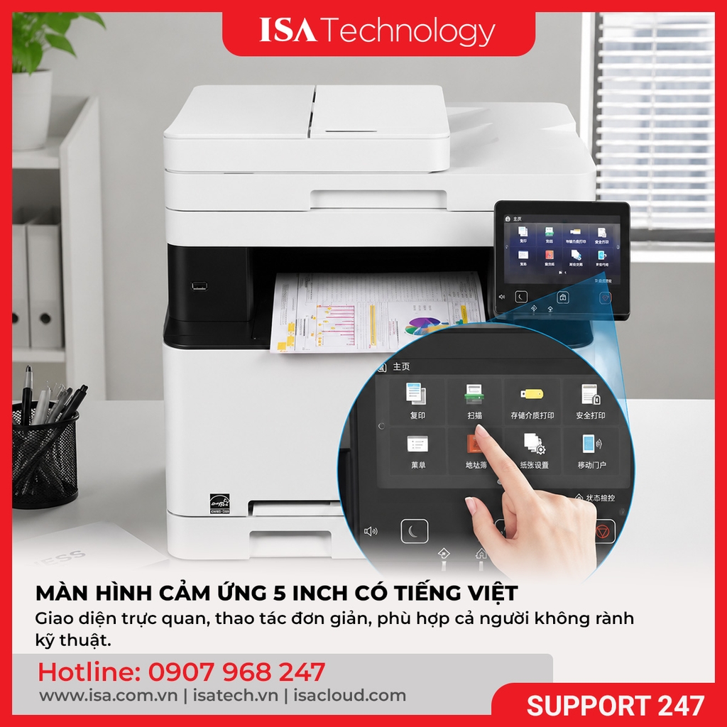 Máy in laser đa năng màu Canon MF645Cx ( A4 | A5 | USB | LAN | WIFI | In đảo mặt | Copy | Scan đảo mặt | Fax 2 mặt )