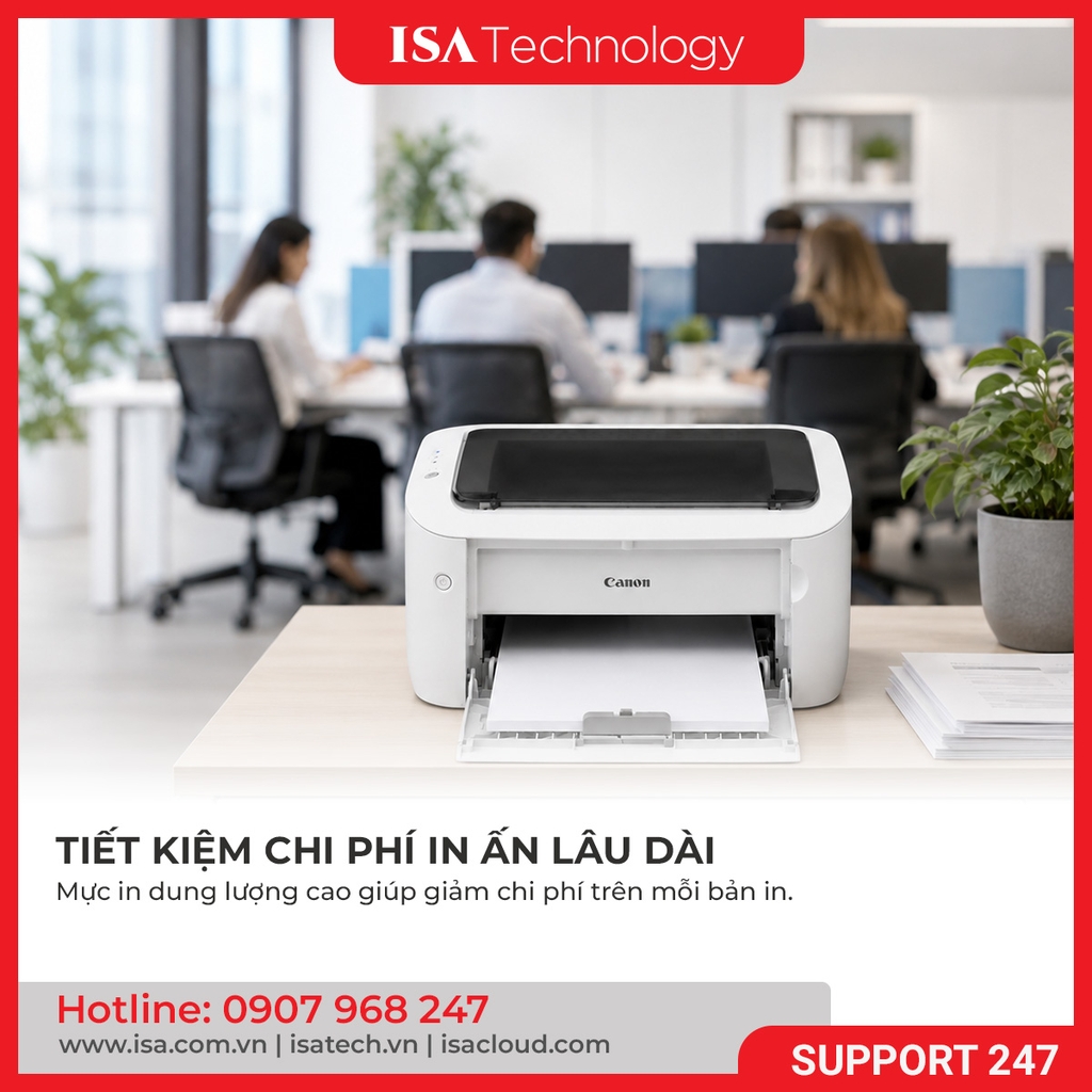 Máy in Laser đen trắng Canon LBP 6030w (In, A4, USB, Wifi)