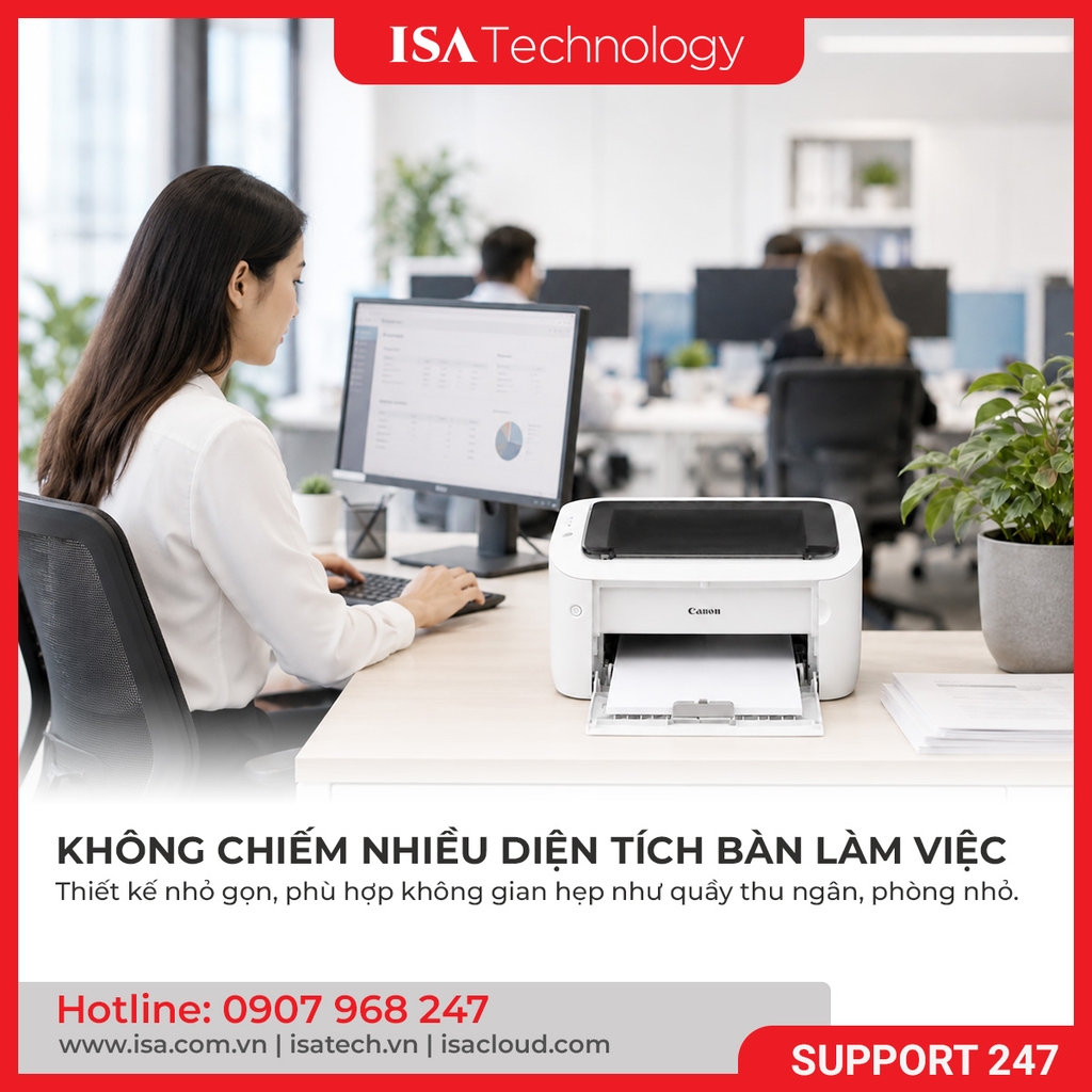 Máy in Laser đen trắng Canon LBP 6030w (In, A4, USB, Wifi)