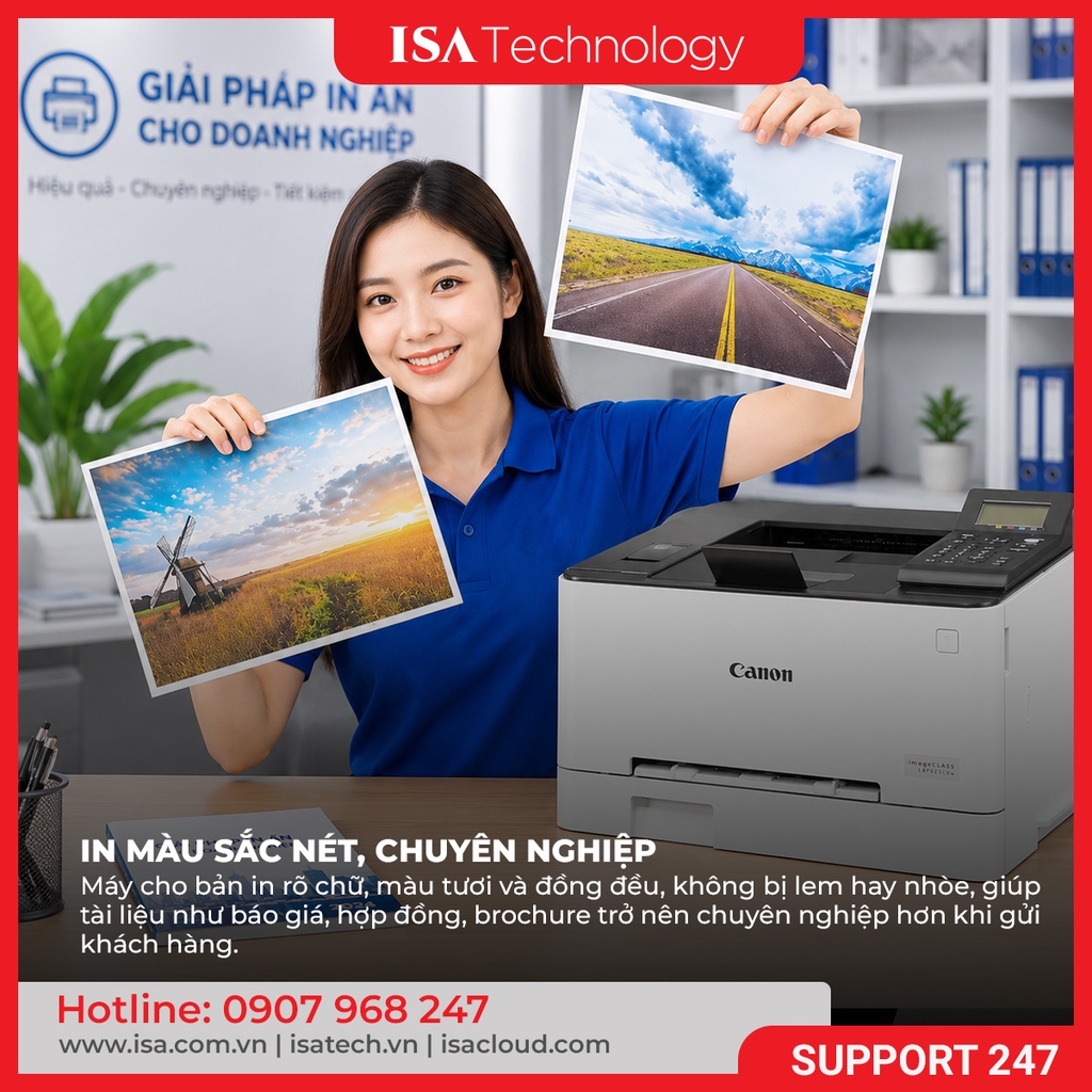 Máy in laser màu Canon LBP623CDW (A4/A5/ USB/ LAN/ WIFI)
