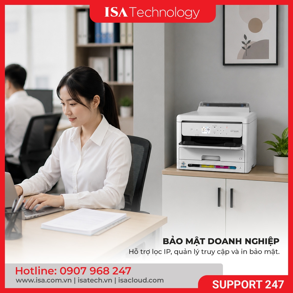 Máy in phun màu Epson WorkForce Pro WF-C5390 - ISA Technology