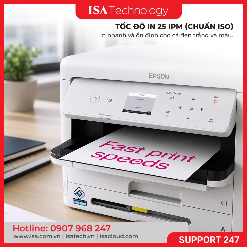 Máy in phun màu Epson WorkForce Pro WF-C5390 - ISA Technology