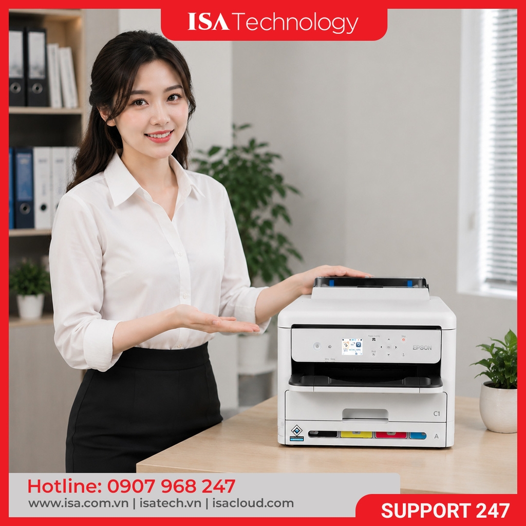 Máy in phun màu Epson WorkForce Pro WF-C5390 - ISA Technology