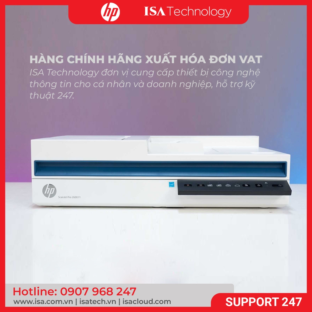 Máy Scan HP Scanjet Pro 2600 F1 20G05A (A4/A5/ Đảo mặt/ ADF/ USB)