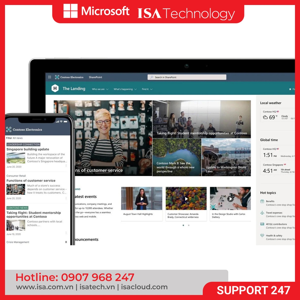Microsoft 365 Business Basic - Gói 12 Tháng, Email Doanh Nghiệp, Lưu Trữ Đám Mây