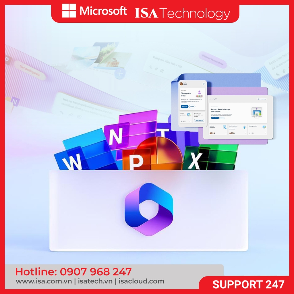 Microsoft 365 Business Basic - Gói 12 Tháng, Email Doanh Nghiệp, Lưu Trữ Đám Mây