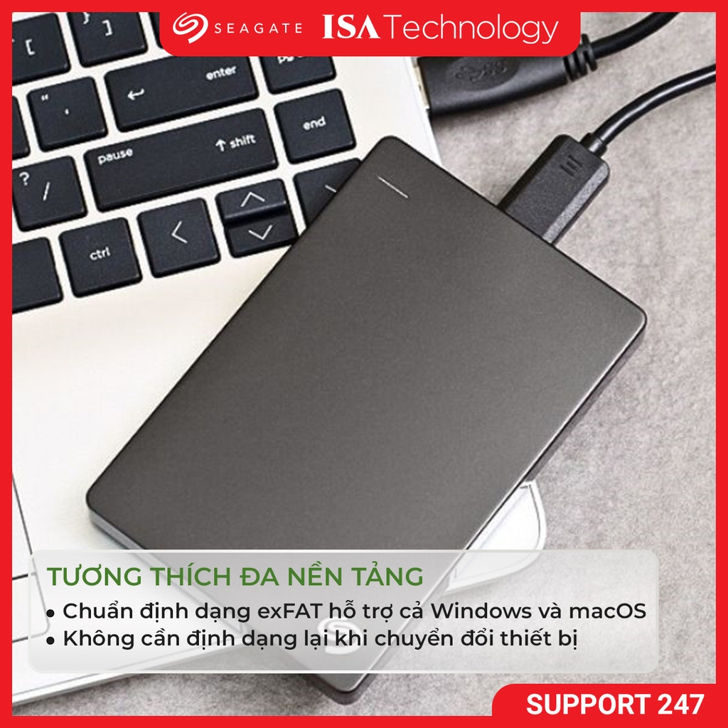 Ổ cứng di động HDD Seagate One Touch 1TB/2TB STKY1000400 hỗ trợ Windows Mac hàng chính hãng