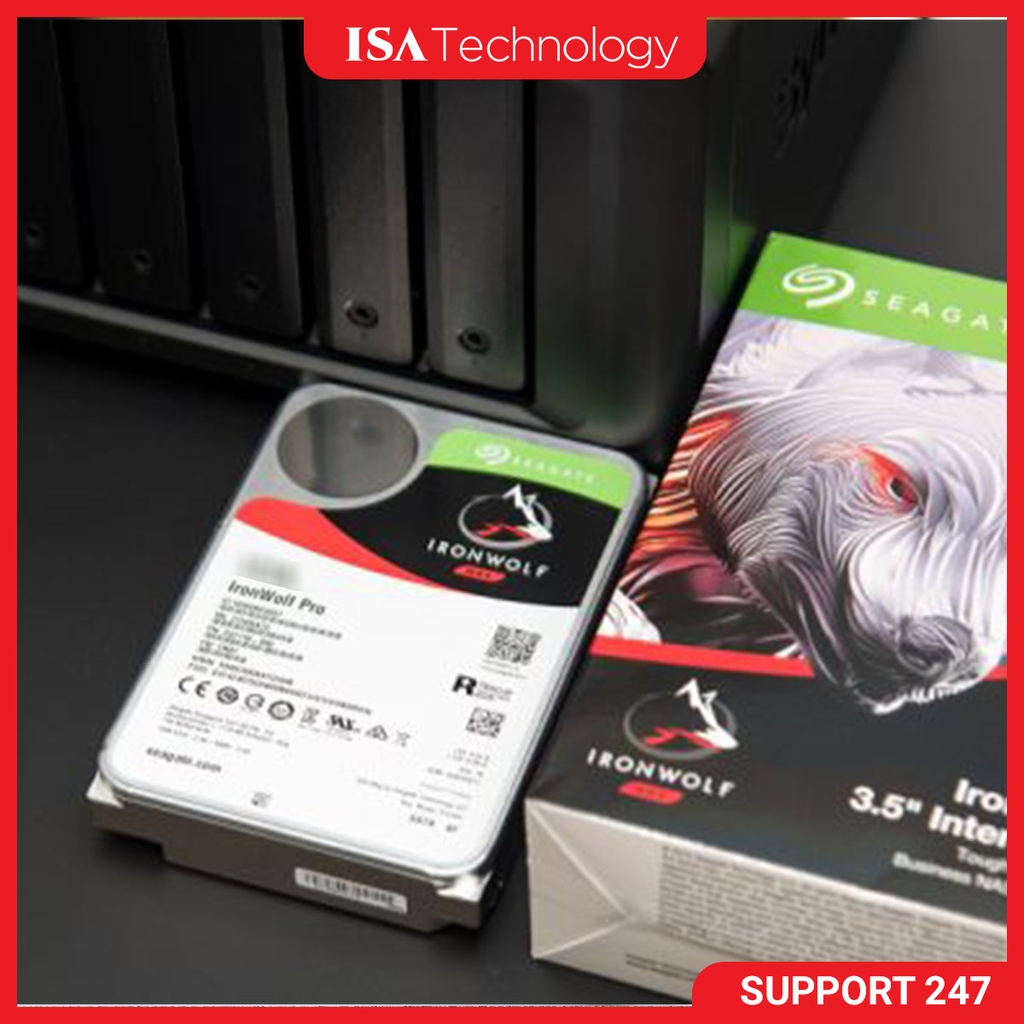Ổ cứng HDD NAS Seagate IronWolf 10TB – 3.5 inch, 7200 RPM, SATA, 256MB Cache, Chuyên dụng cho NAS