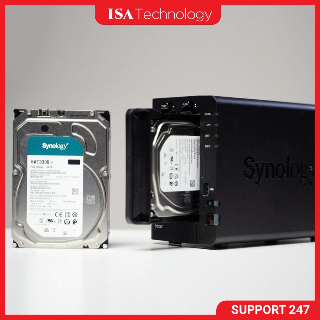 Ổ cứng HDD cho NAS Synology HAT3310-8T | 3Y WTY _HAT3310-8T 3.5 inch SATA 256MB Cache 7200 RPM