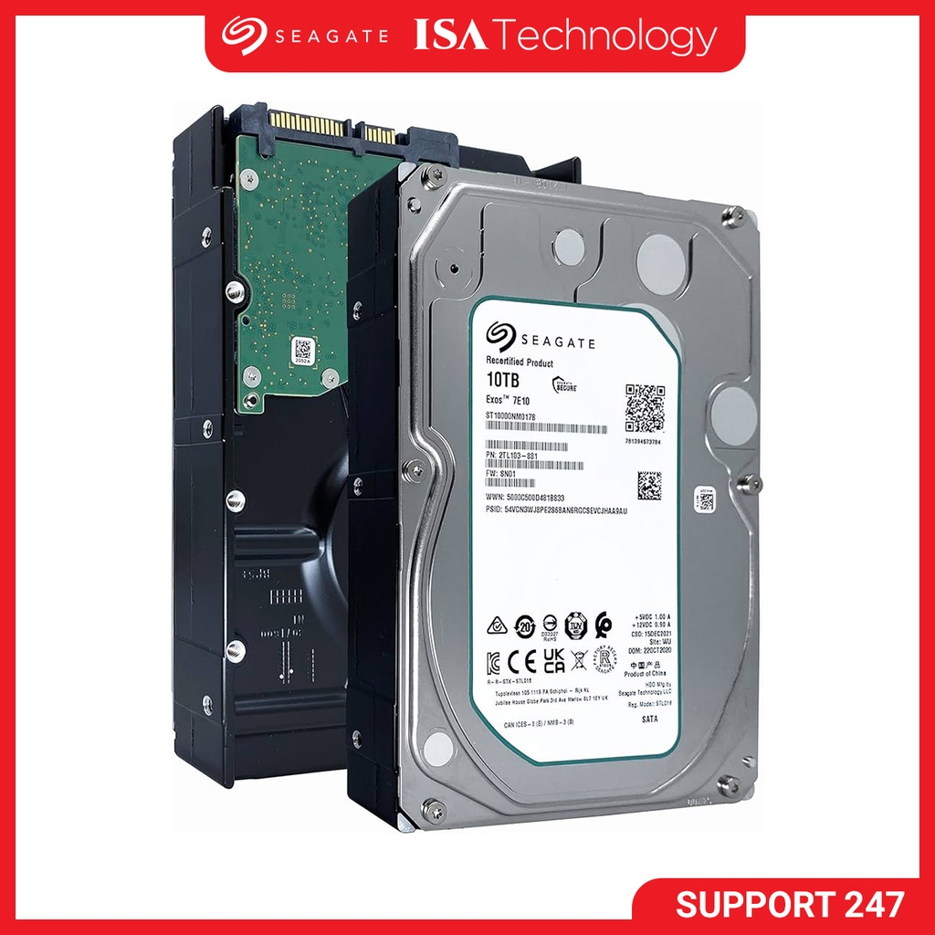 Ổ Cứng HDD Seagate Exos 7E10 10TB SATA iii 3.5 inch ST10000NM017B