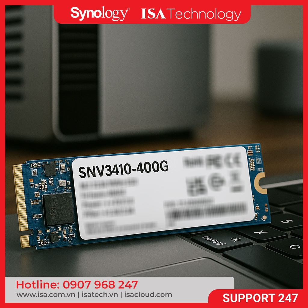 Ổ cứng SSD Synology SNV3410-400G 400GB M.2 2280 NVMe SSD, 5Y WTY_SNV3410-400G