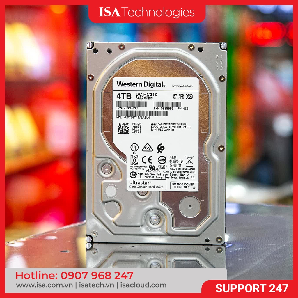 Ổ cứng Western Digital Ultrastar DC HC310 4TB