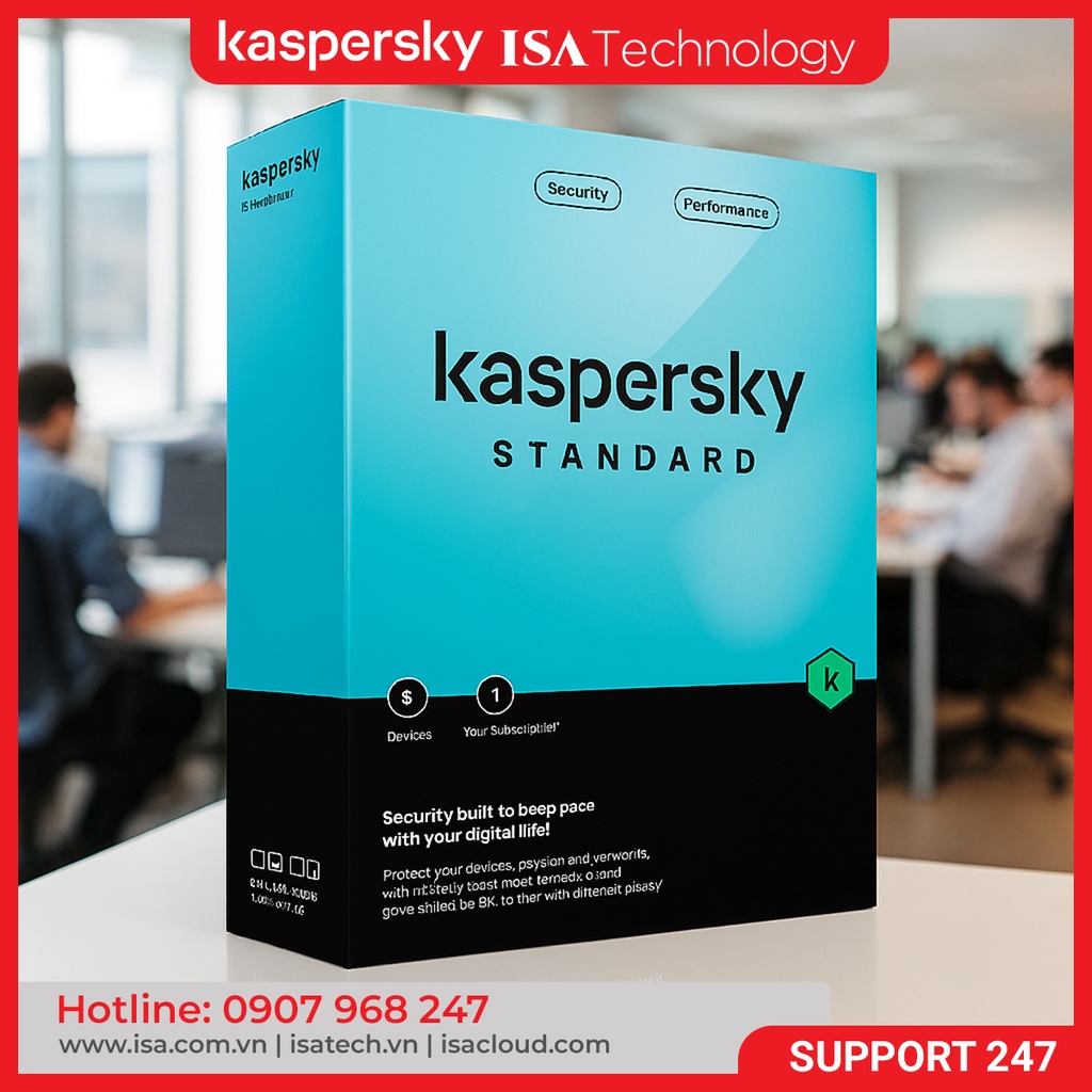Phần mềm bản quyền KASPERSKY STANDARD SEA 5-DVC 1Y BS RP KL10414UEFS ( 5 PC )