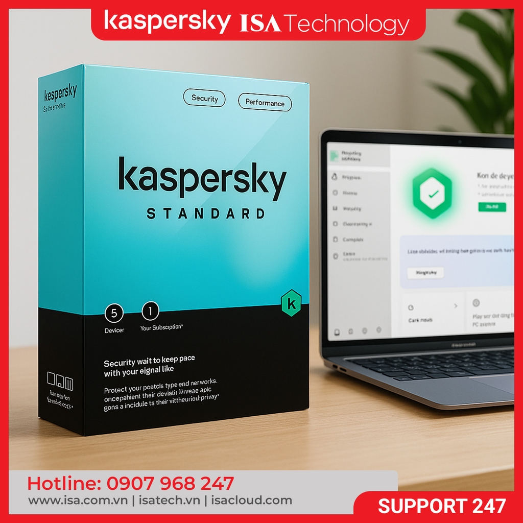 Phần mềm bản quyền KASPERSKY STANDARD SEA 5-DVC 1Y BS RP KL10414UEFS ( 5 PC )