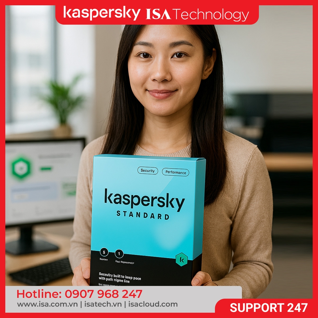 Phần mềm bản quyền KASPERSKY STANDARD SEA 5-DVC 1Y BS RP KL10414UEFS ( 5 PC )