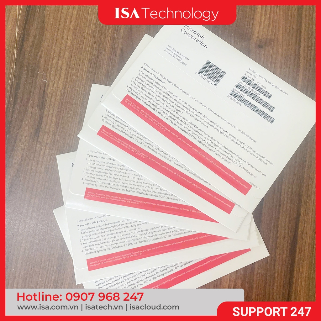 Phần mềm Win Pro 11 64Bit Eng Intl 1pk DSP OEI DVD (FQC-10528)