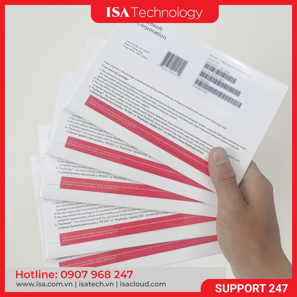 Phần mềm Win Pro 11 64Bit Eng Intl 1pk DSP OEI DVD (FQC-10528)