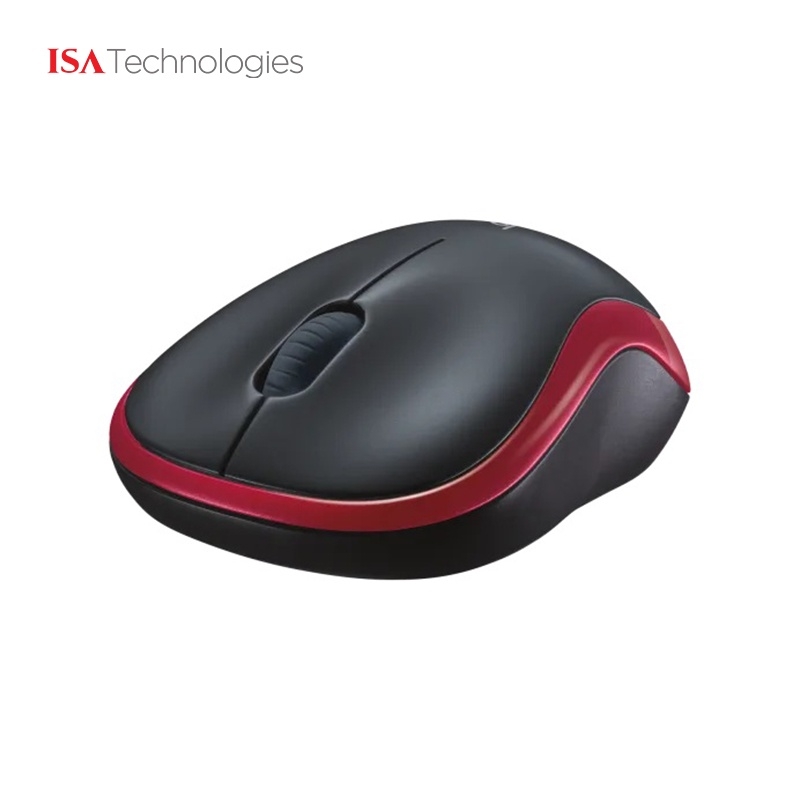 Chuột máy tính không dây Logitech M185, màu đỏ