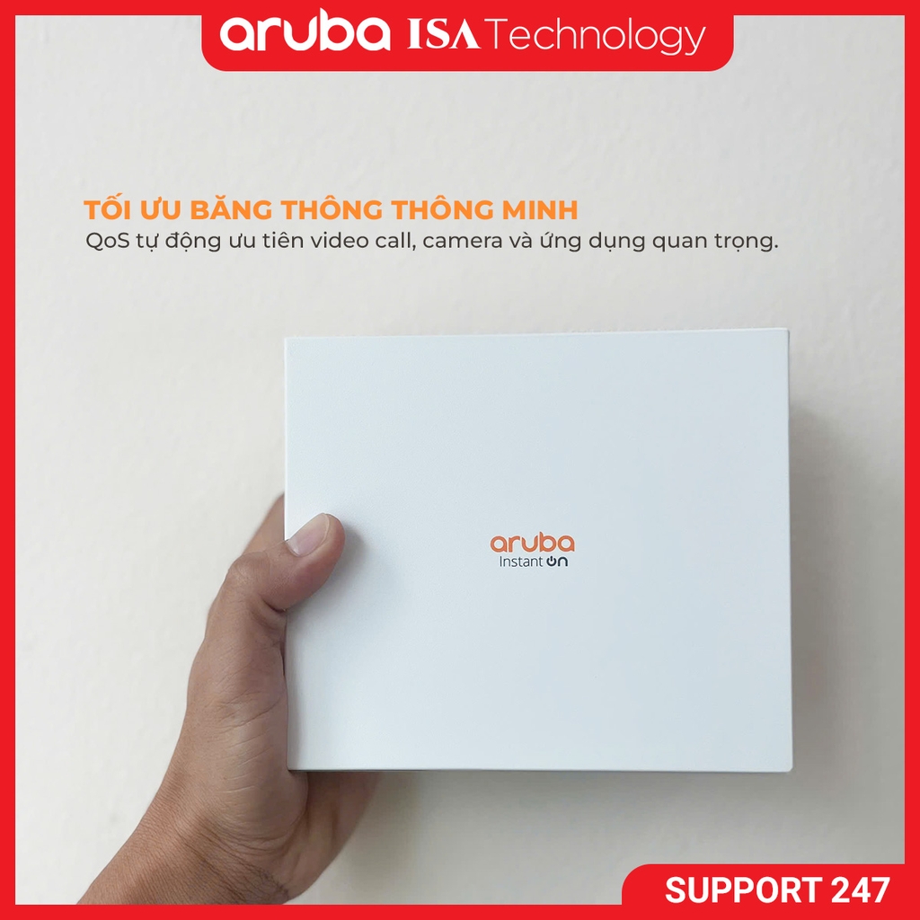 Switch Aruba Instant On 1430 8G  (R8R45A) 8port 16Gbps không cần cấu hình