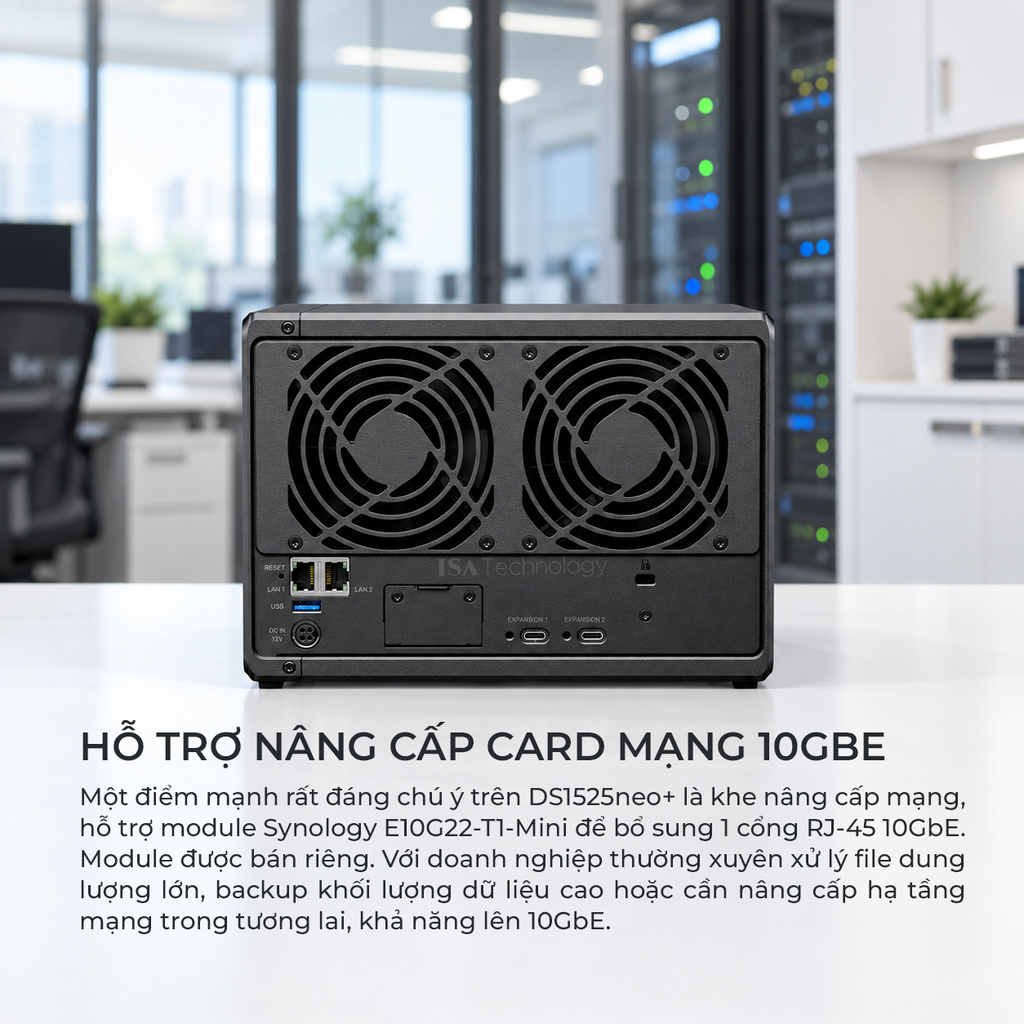 Thiết bị lưu trữ Nas Synology DS1525neo+ 5 bay