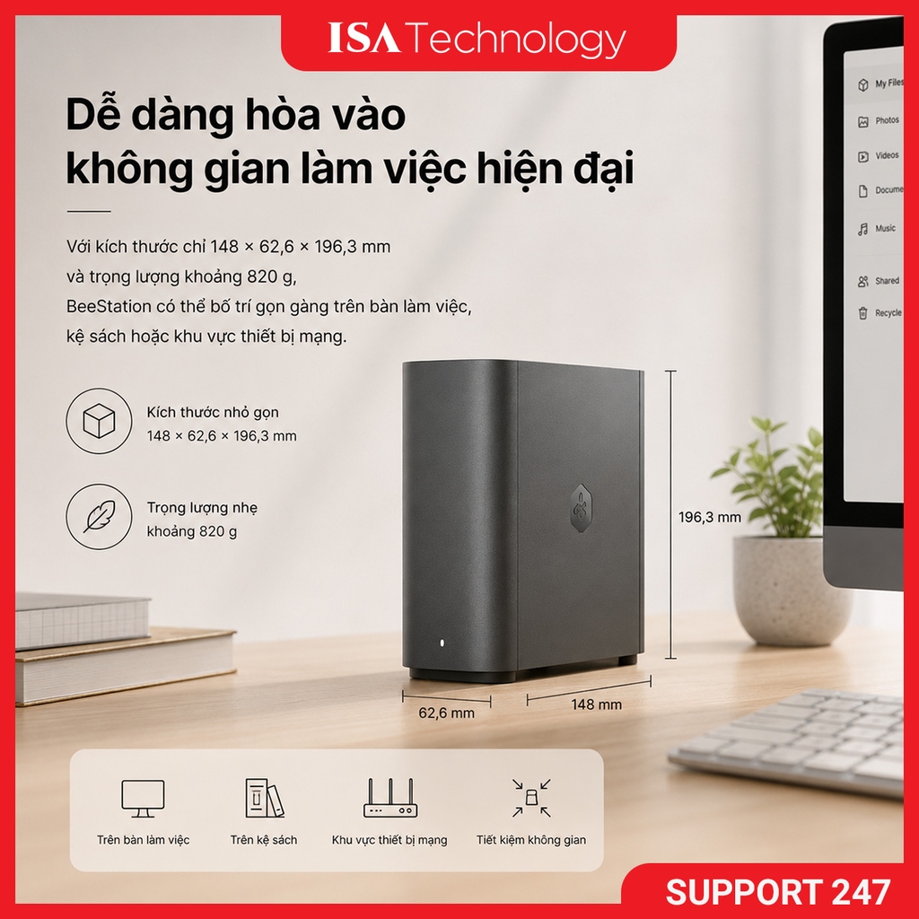 Thiết bị lưu trữ Synology Beestation BST150-4T