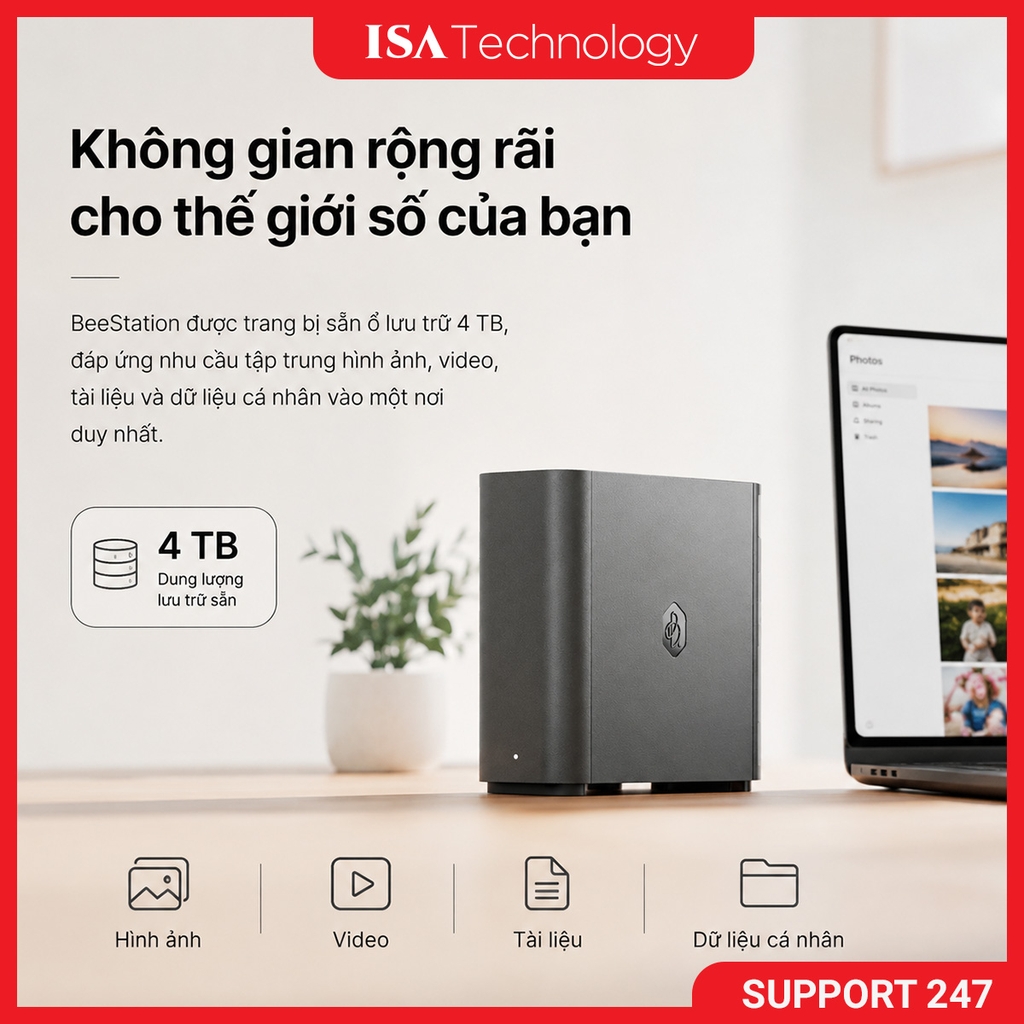 Thiết bị lưu trữ Synology Beestation BST150-4T