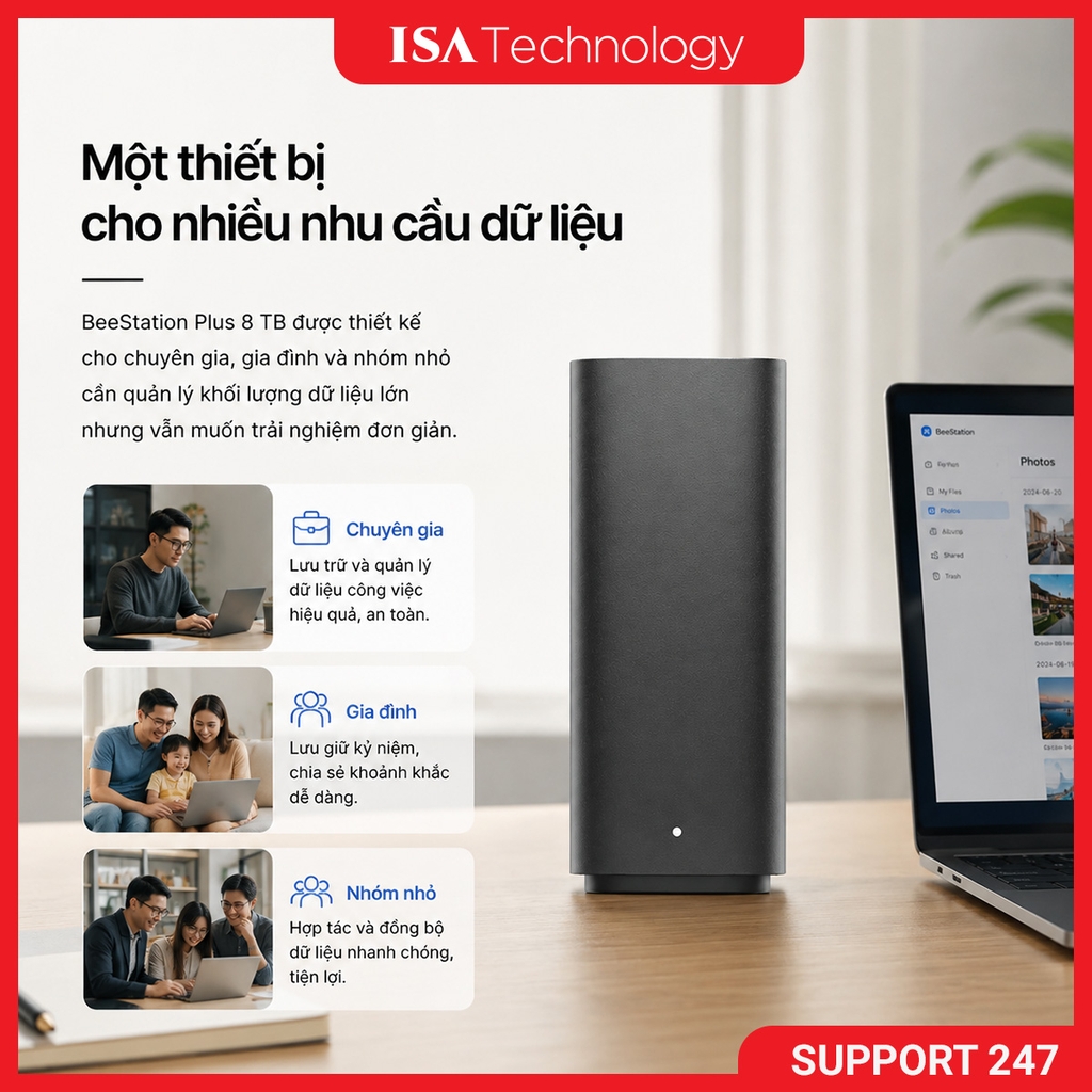 Thiết bị lưu trữ Synology Beestation BST170-8T